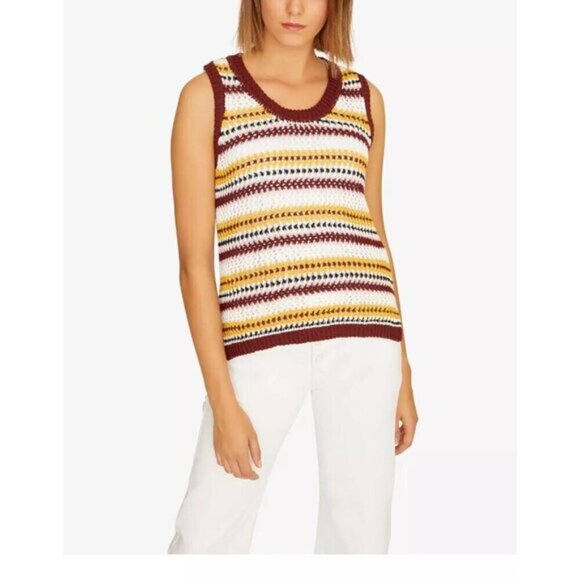 SANCTUARY Crochet Sweater Vest NWT Large - Picture 3 of 12